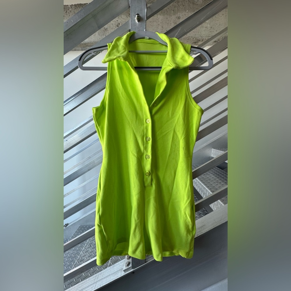 Frankie’s Bikinis Neon Green Bodysuit